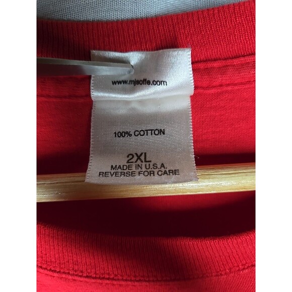 Iowa State Cyclones, MJ Soffe T-Shirt, Sz 2XL, Red, Cotton Made In The USA - Picture 5 of 7